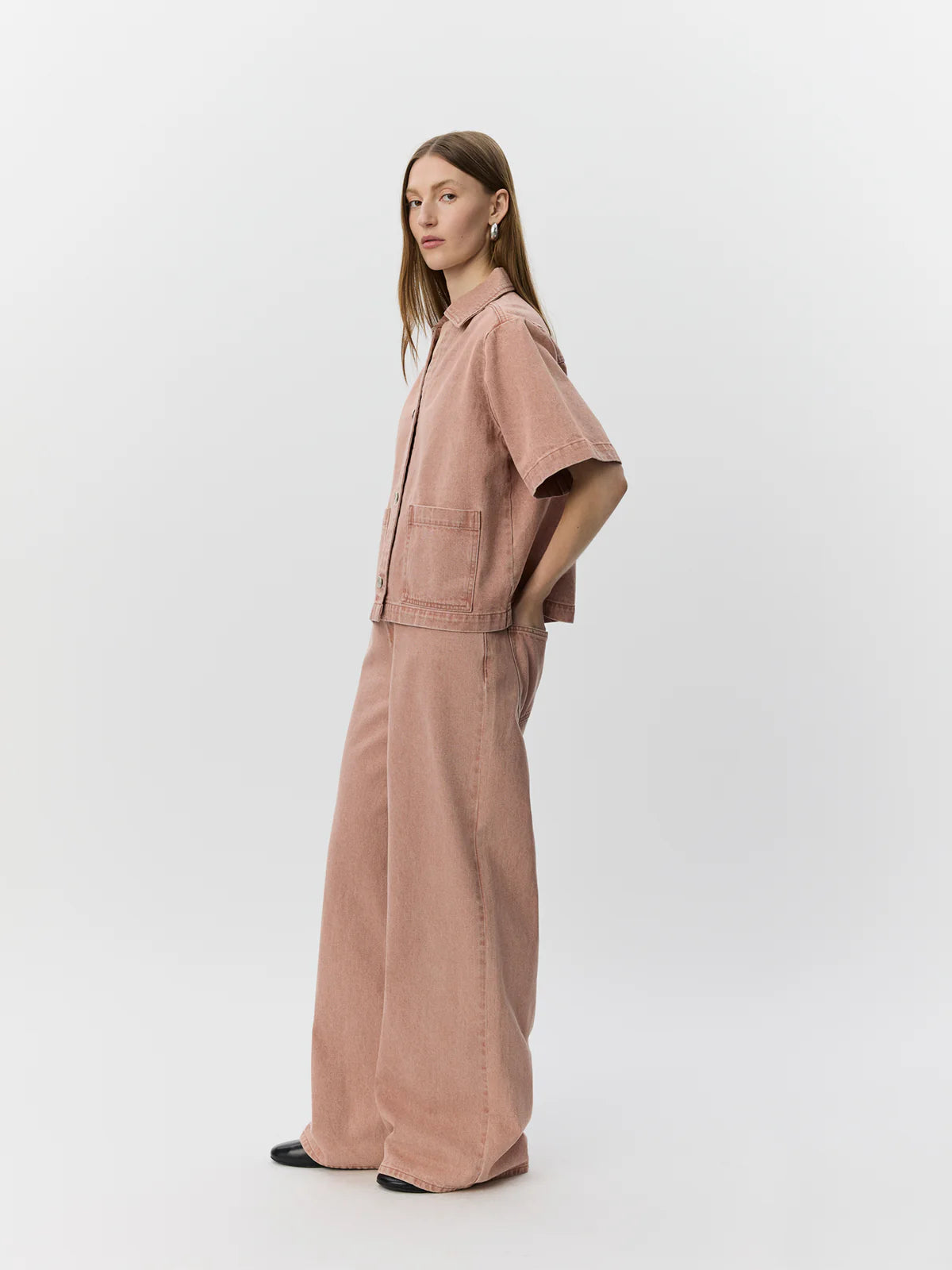 OzziSW Wide Leg Jeans Rose