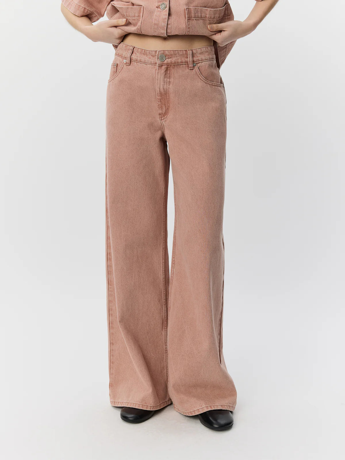 OzziSW Wide Leg Jeans Rose