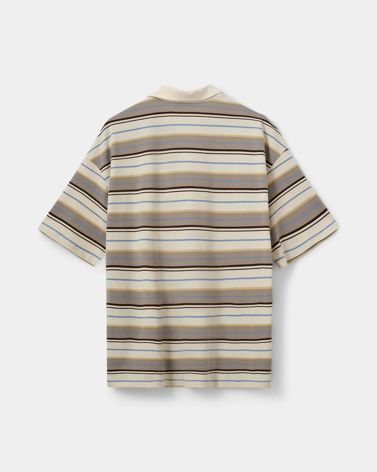 PilSW oversize stripe polo shirt