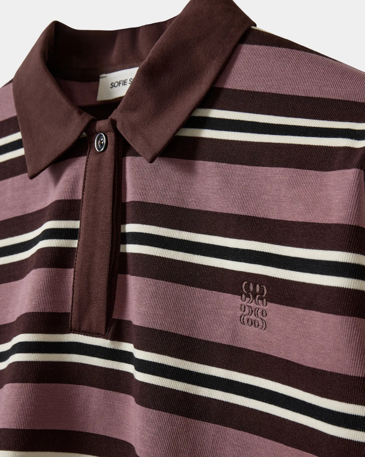 Priasw Stripe Longe Sleeve Plum