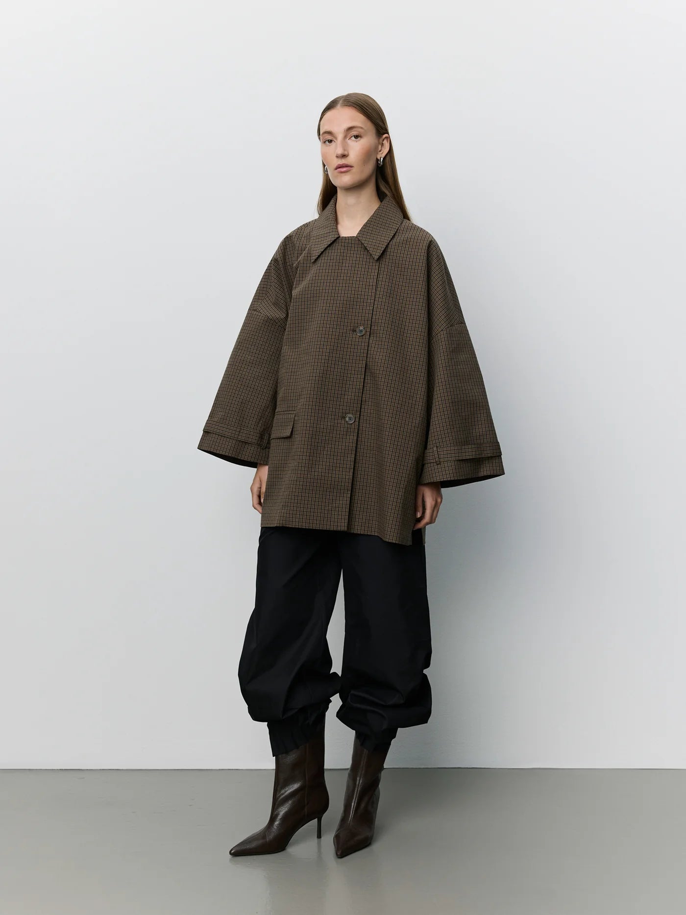 SelinaSW oversized jacket brown