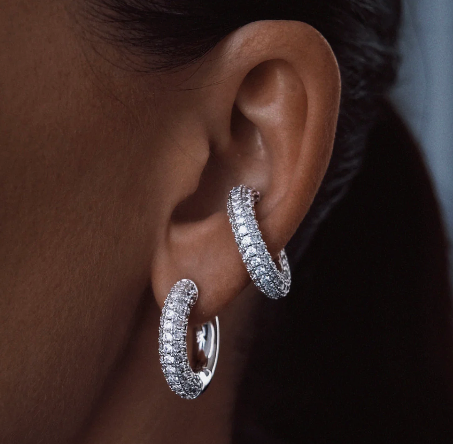 Kos Diamond Earcuff Silver