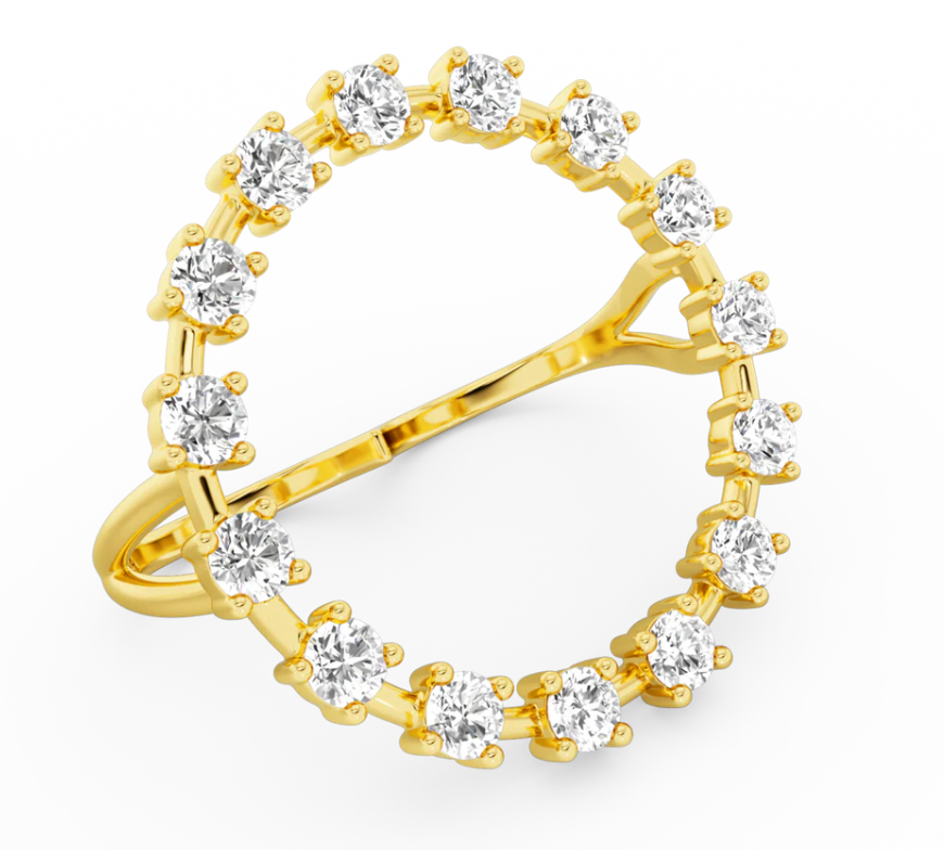 Ray diamond ring