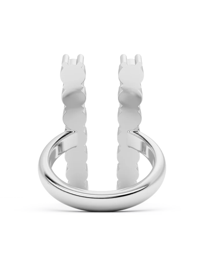 Iris Diamond Ring Silver
