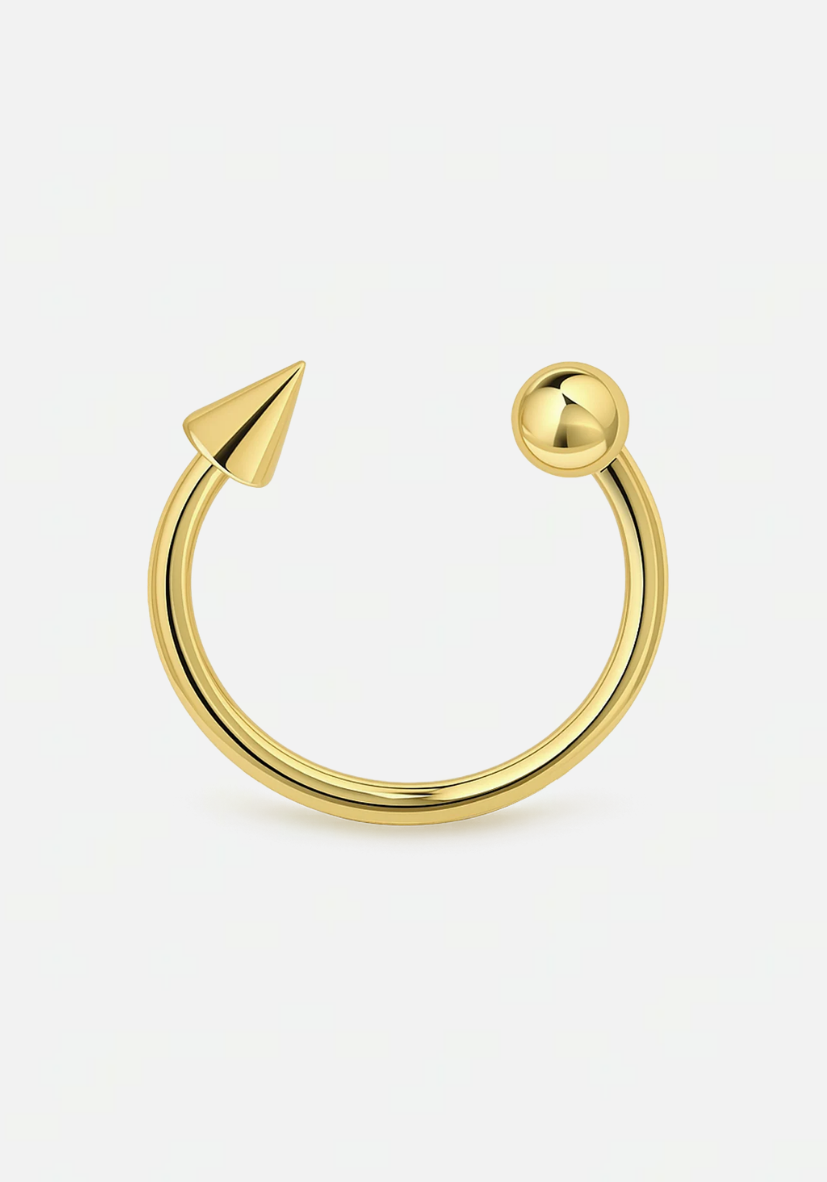 Spike ball bracelet gold