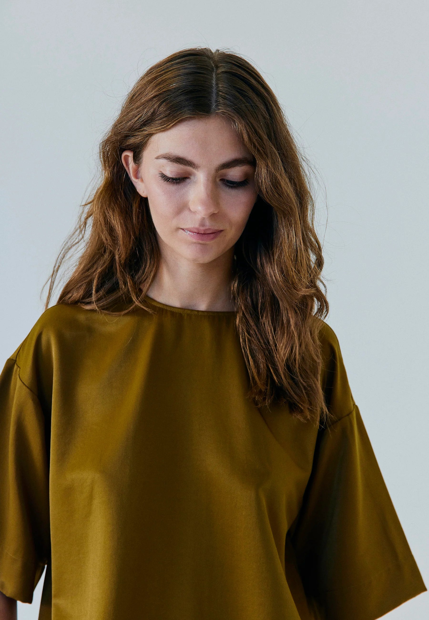 Talua oversized top caramel brown