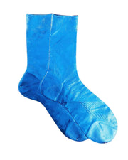 One ribbed laminted sock cielo