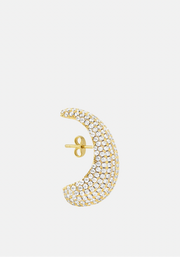 Bulb Diamond Earstud Gold