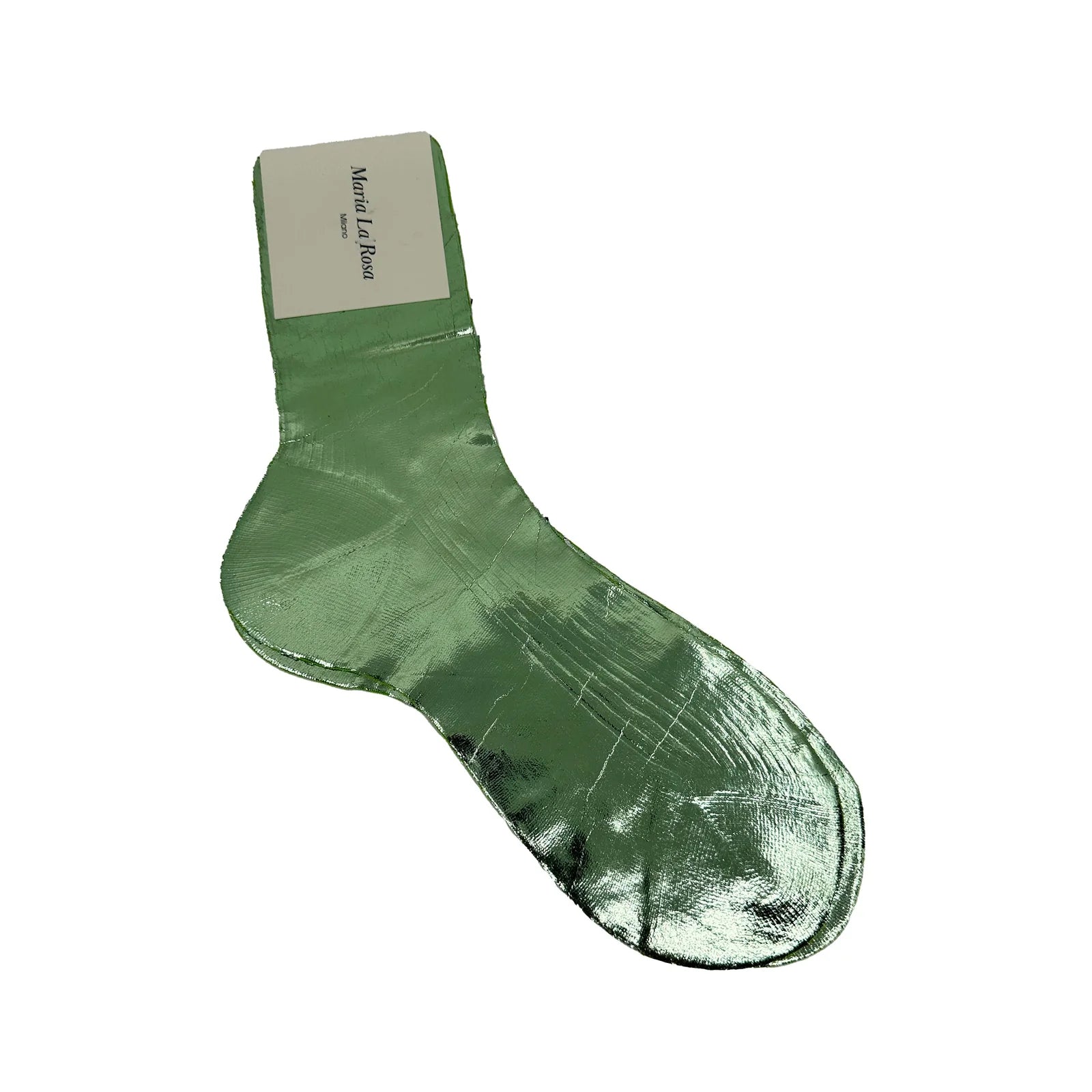 One ribbed laminted sock verdino