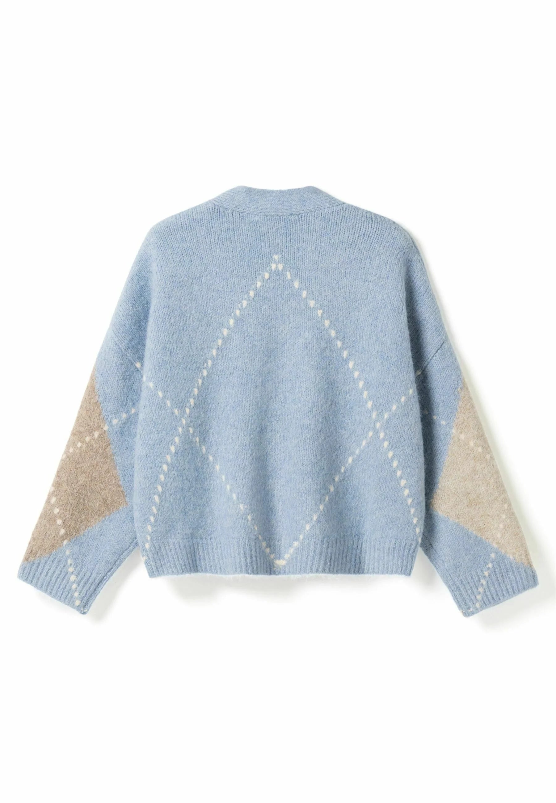 N-laiana knit cardigan sky blue mix