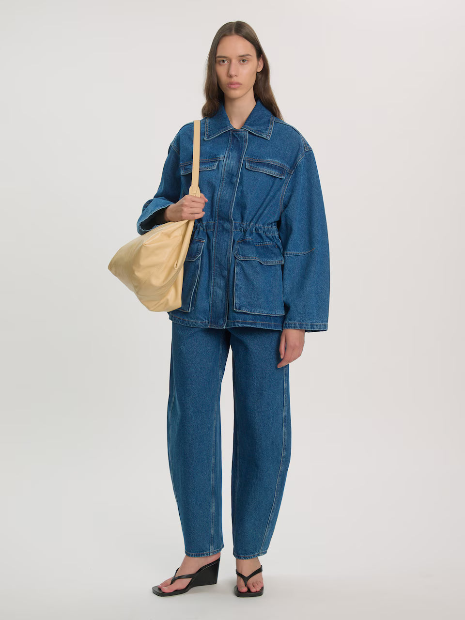 Camilla denim trousers mid blue denim