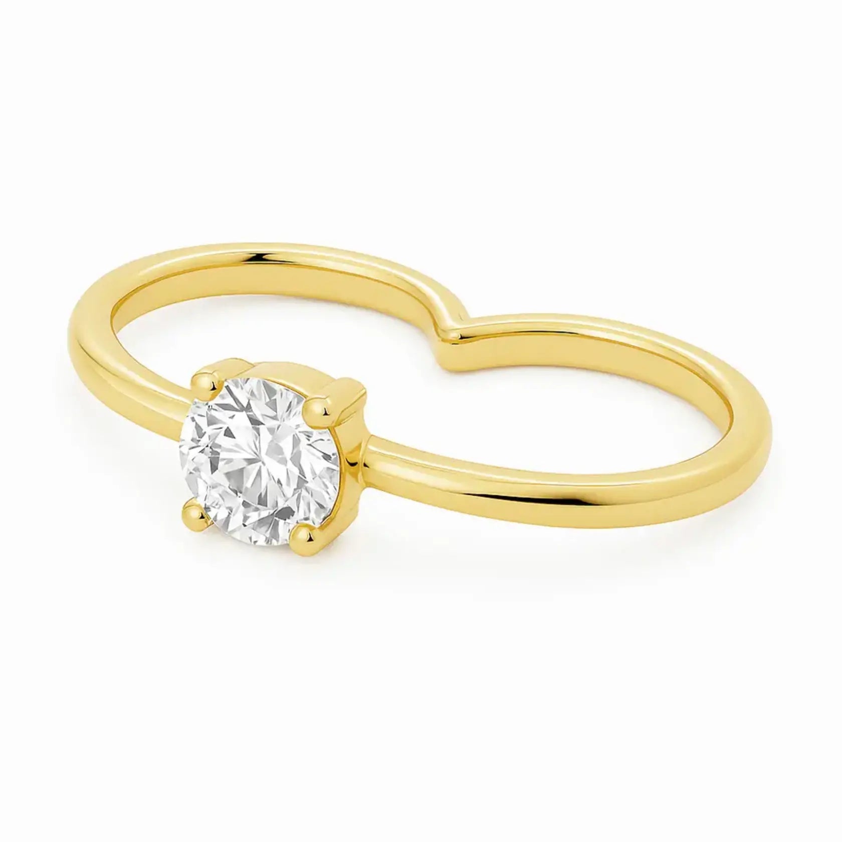 Gaya solitaire ring gold