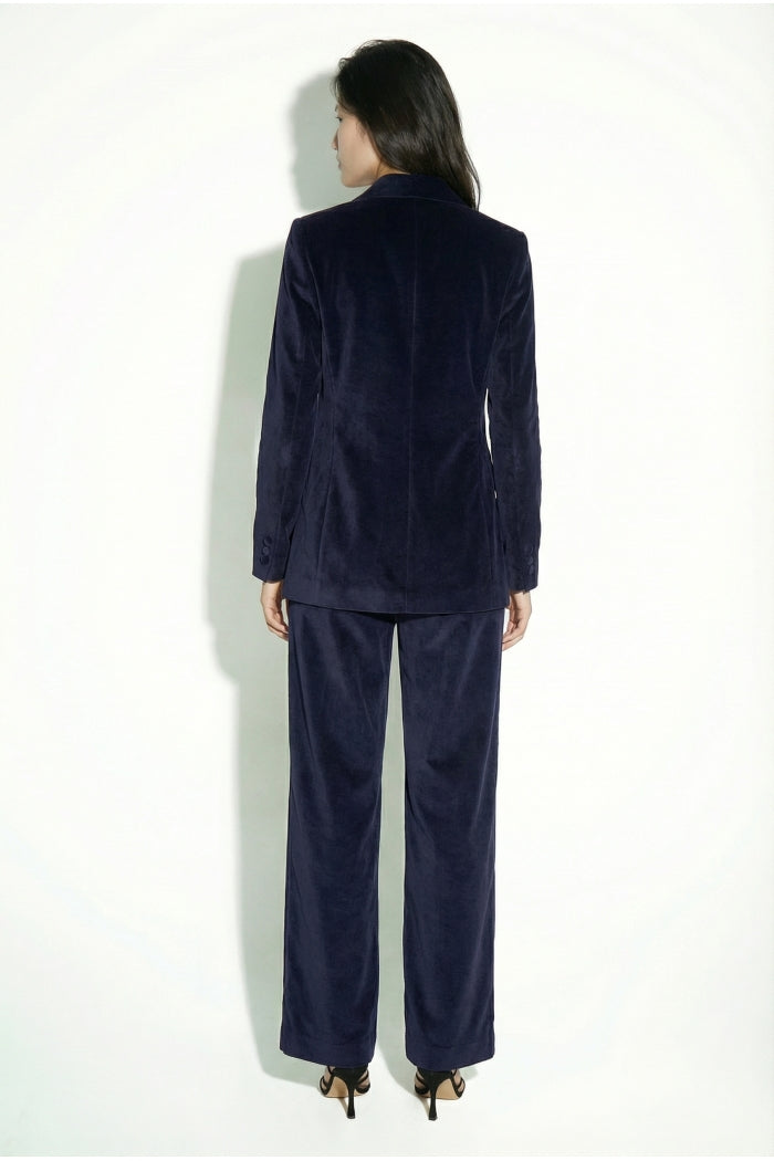 Yves blazer marine blue velours