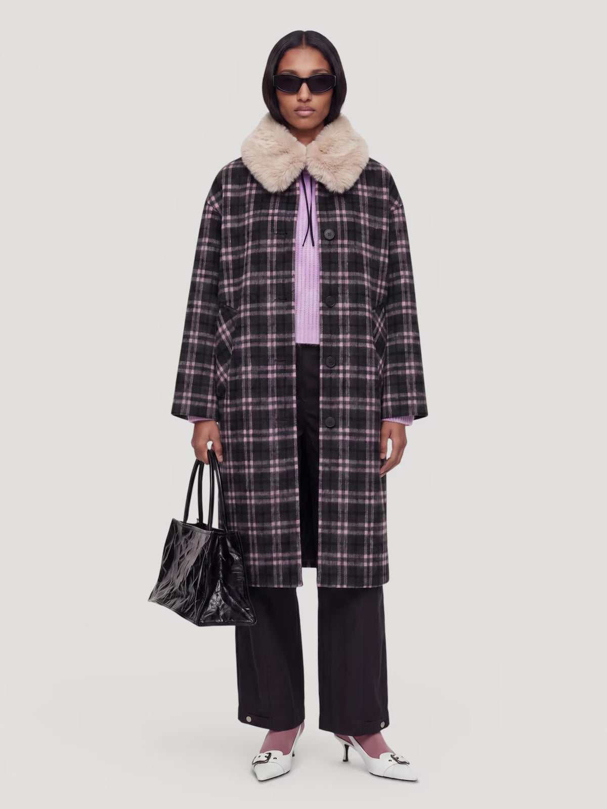 Ignacio Coat Pink check
