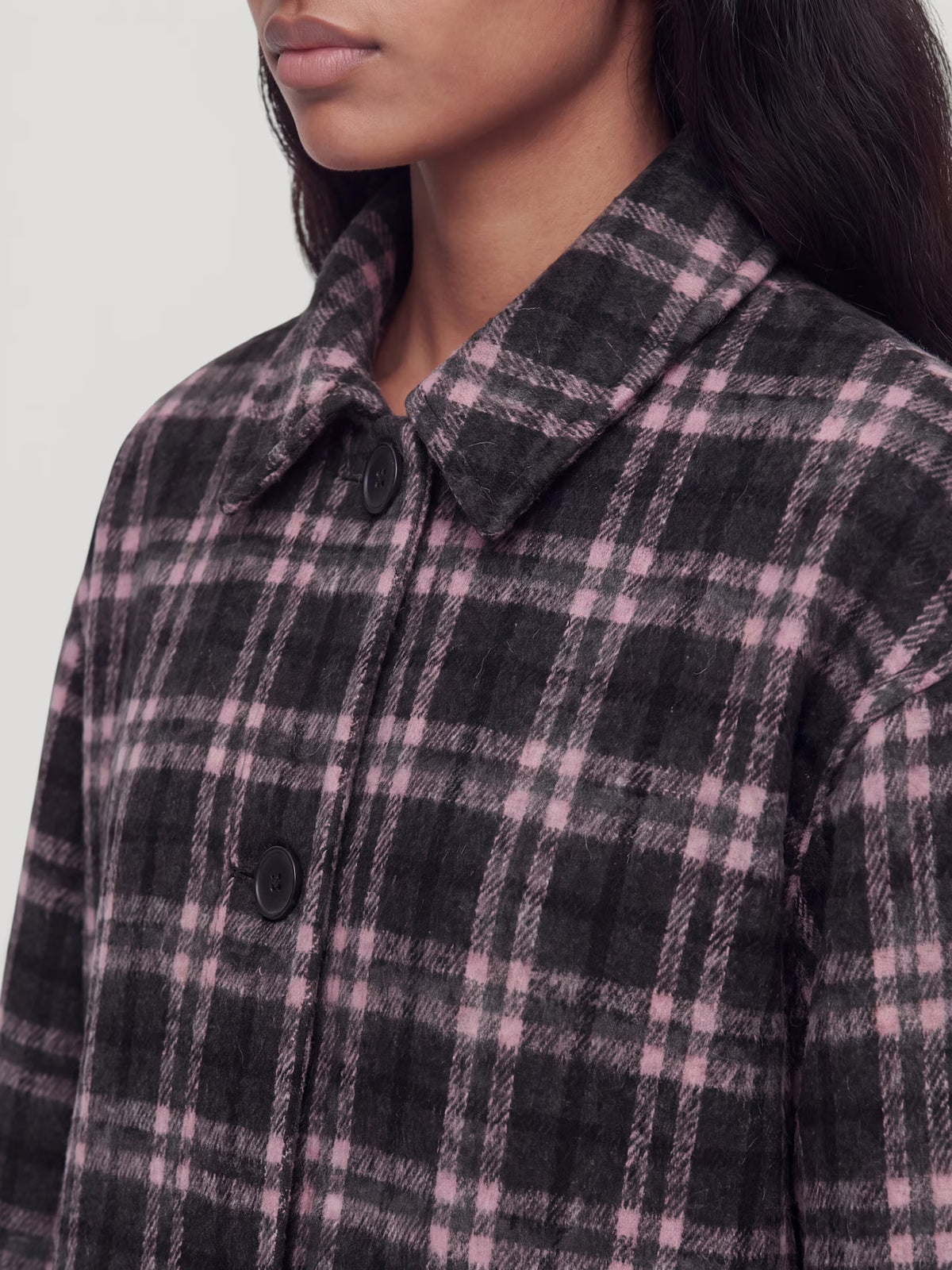 Ignacio Coat Pink check