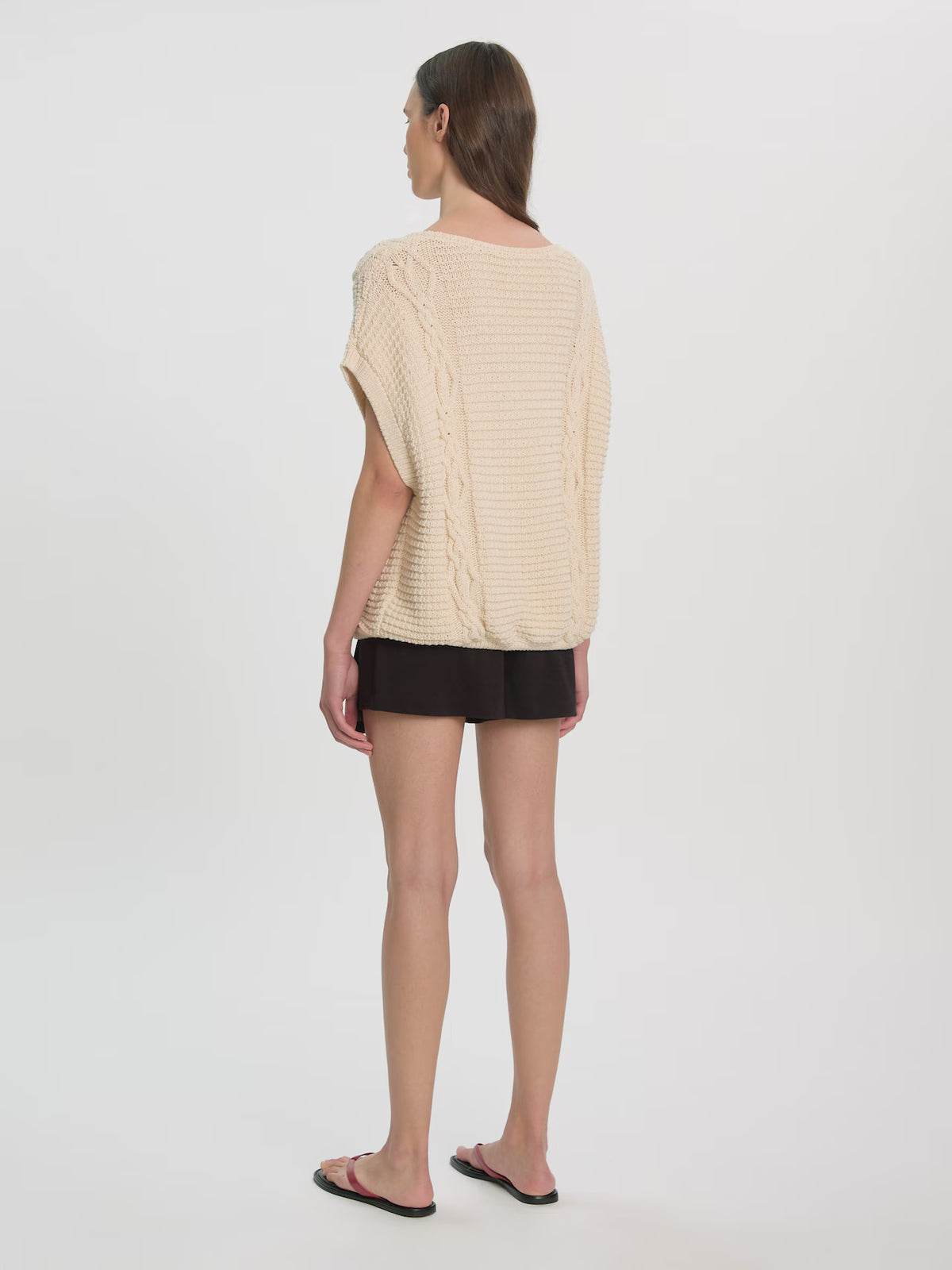 Jesse Knit Vest Off White