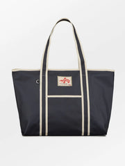 Solid Coated Aubrey Bag Navy