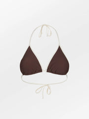 Constrast Bel Bikini Top Fudge