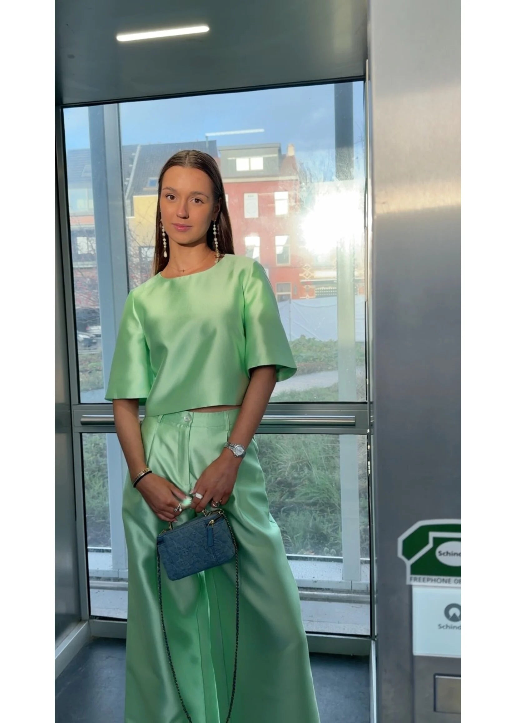 Amalia trousers mint green