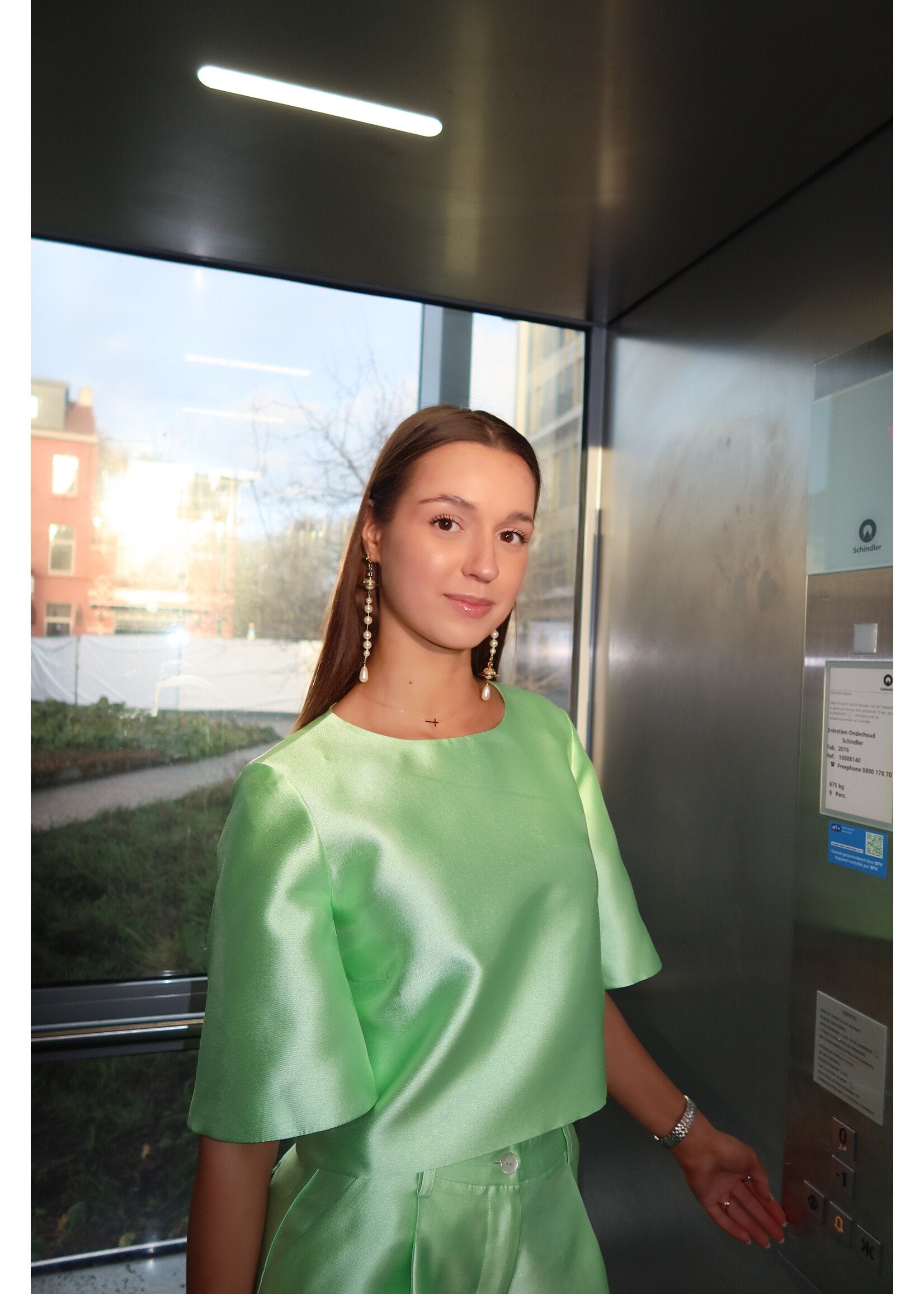 Nia Top Mint Green