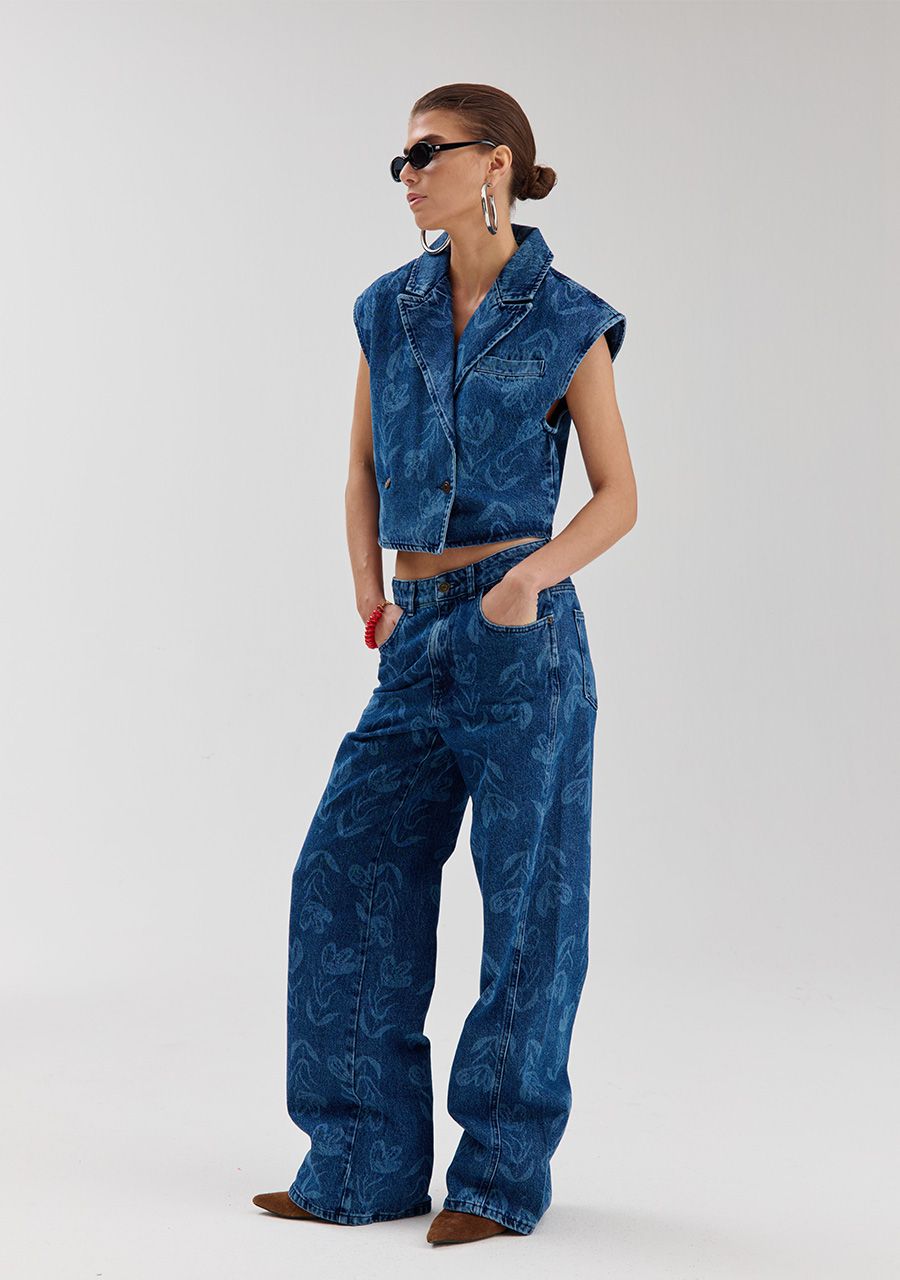 Mayra pants mid blue