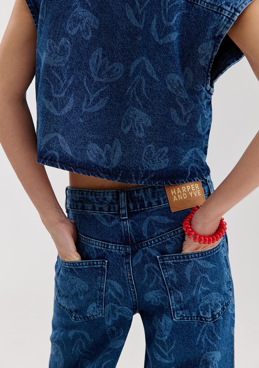 Mayra pants mid blue