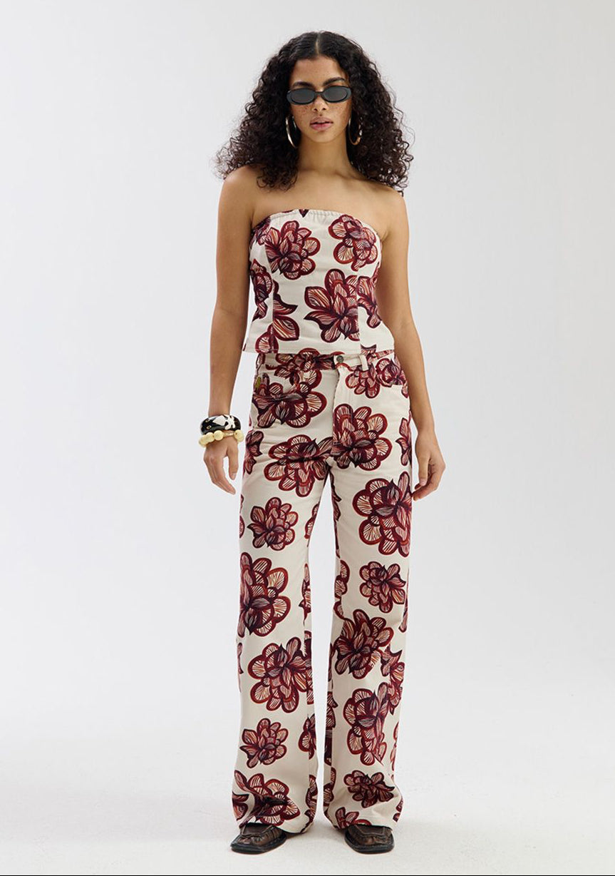 Delice Top Desert Flower Ecru