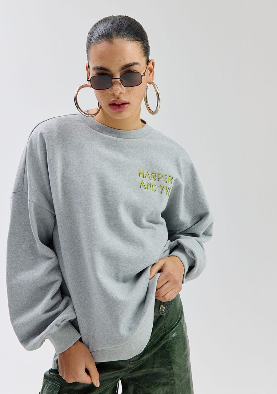 Club Avocado Sweater Grey