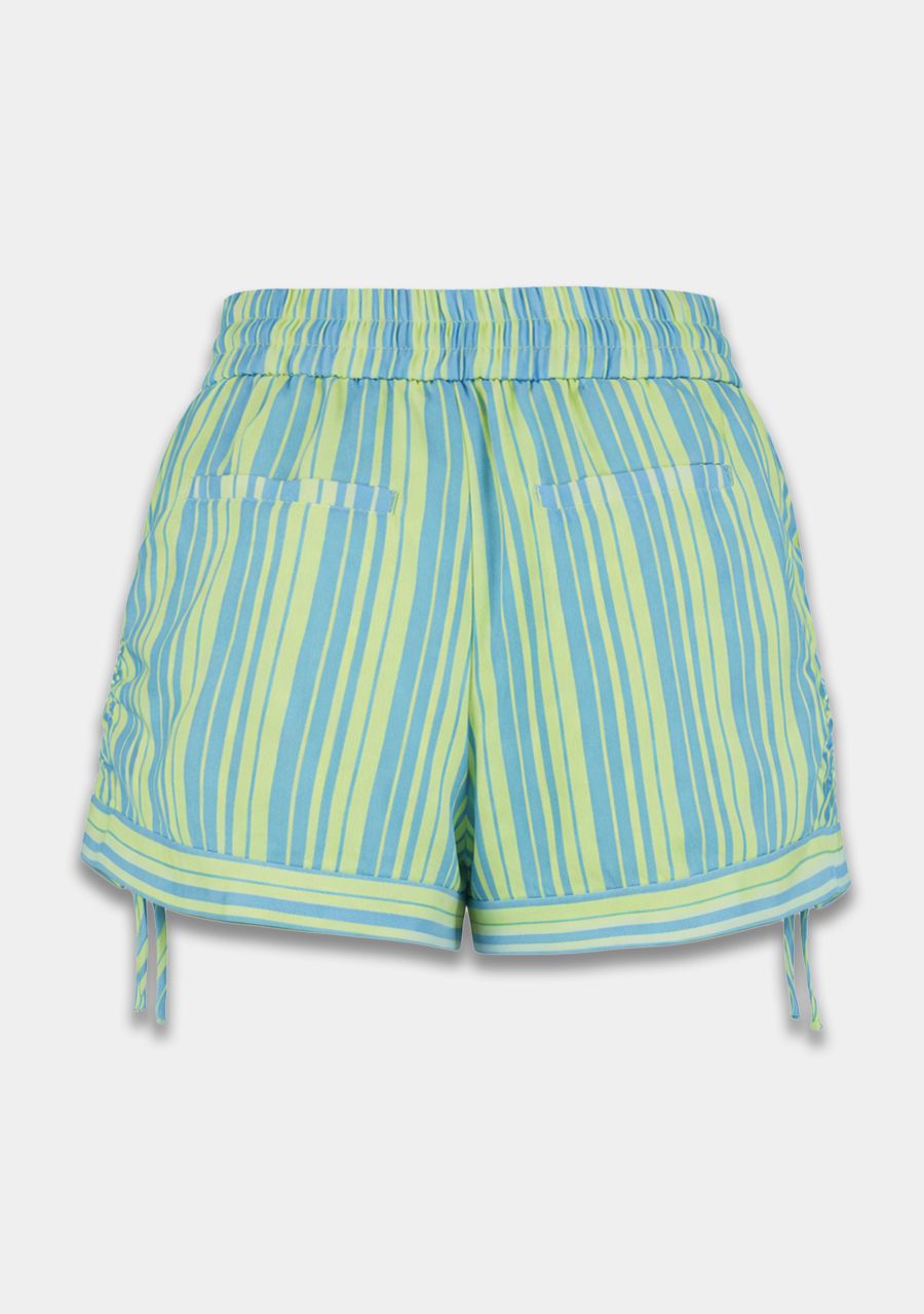 Yessie short blue yellow stripes