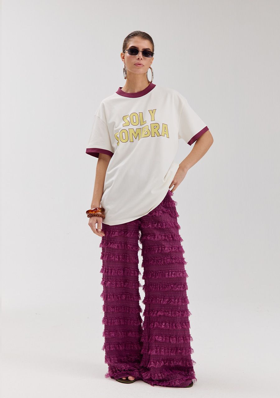 Lo pants cassis