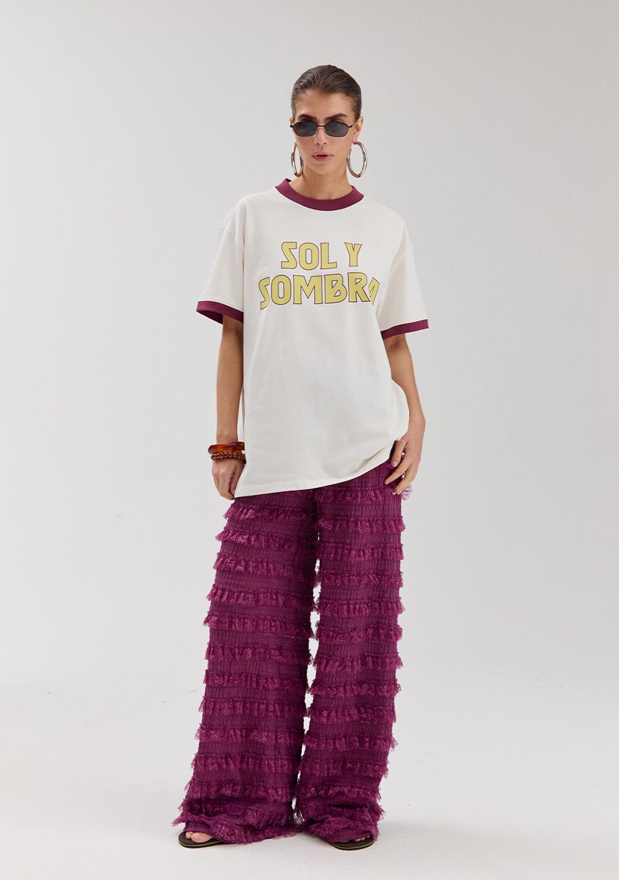 Lo pants cassis