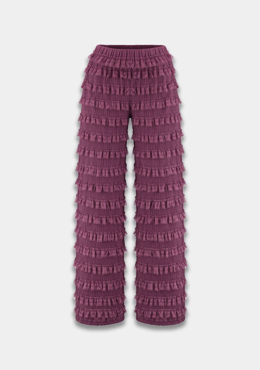 Lo pants cassis