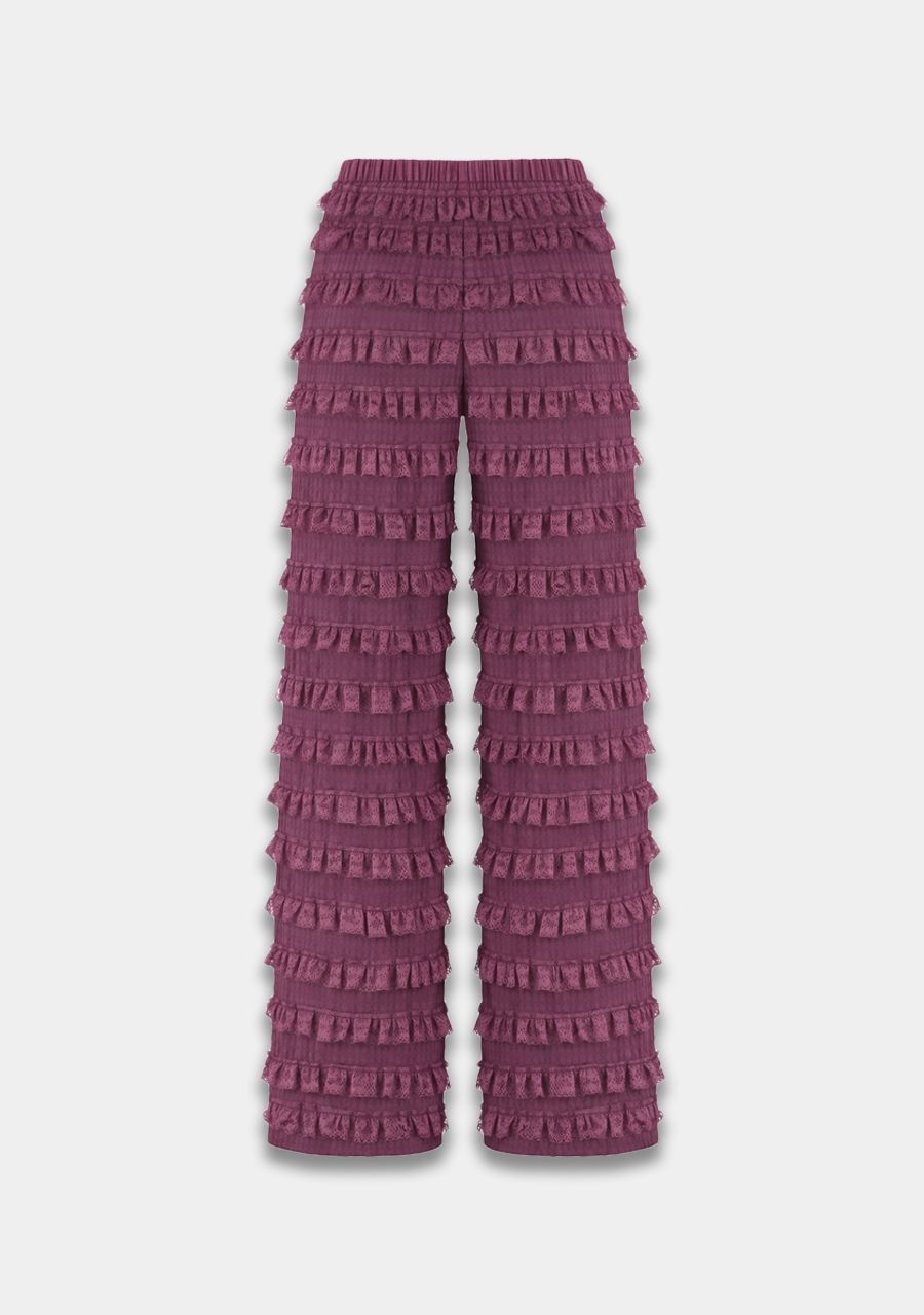 Lo pants cassis