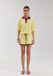 Loki short yellow purple