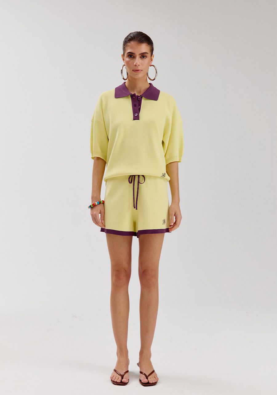 Loki short yellow purple