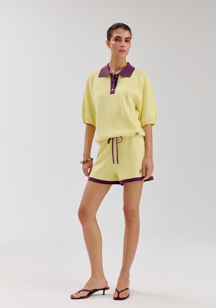 Loki short yellow purple
