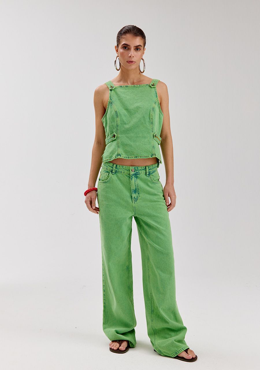 Yve pants vibrant green