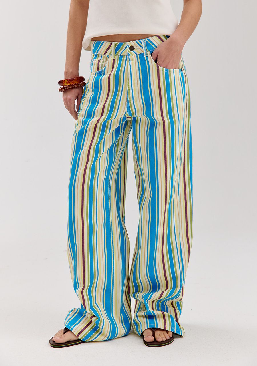 Mayra pants blue stripes
