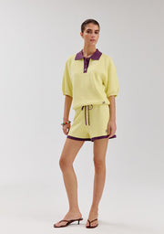 Sanny polo top yellow