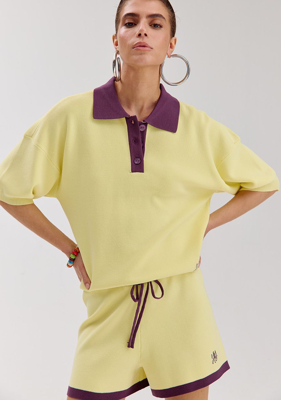 Sanny polo top yellow