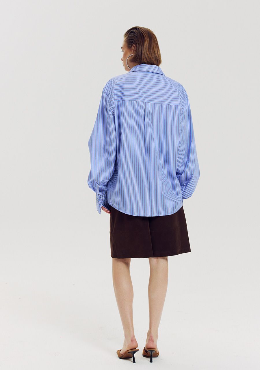 Ted long sleeve stripe blue