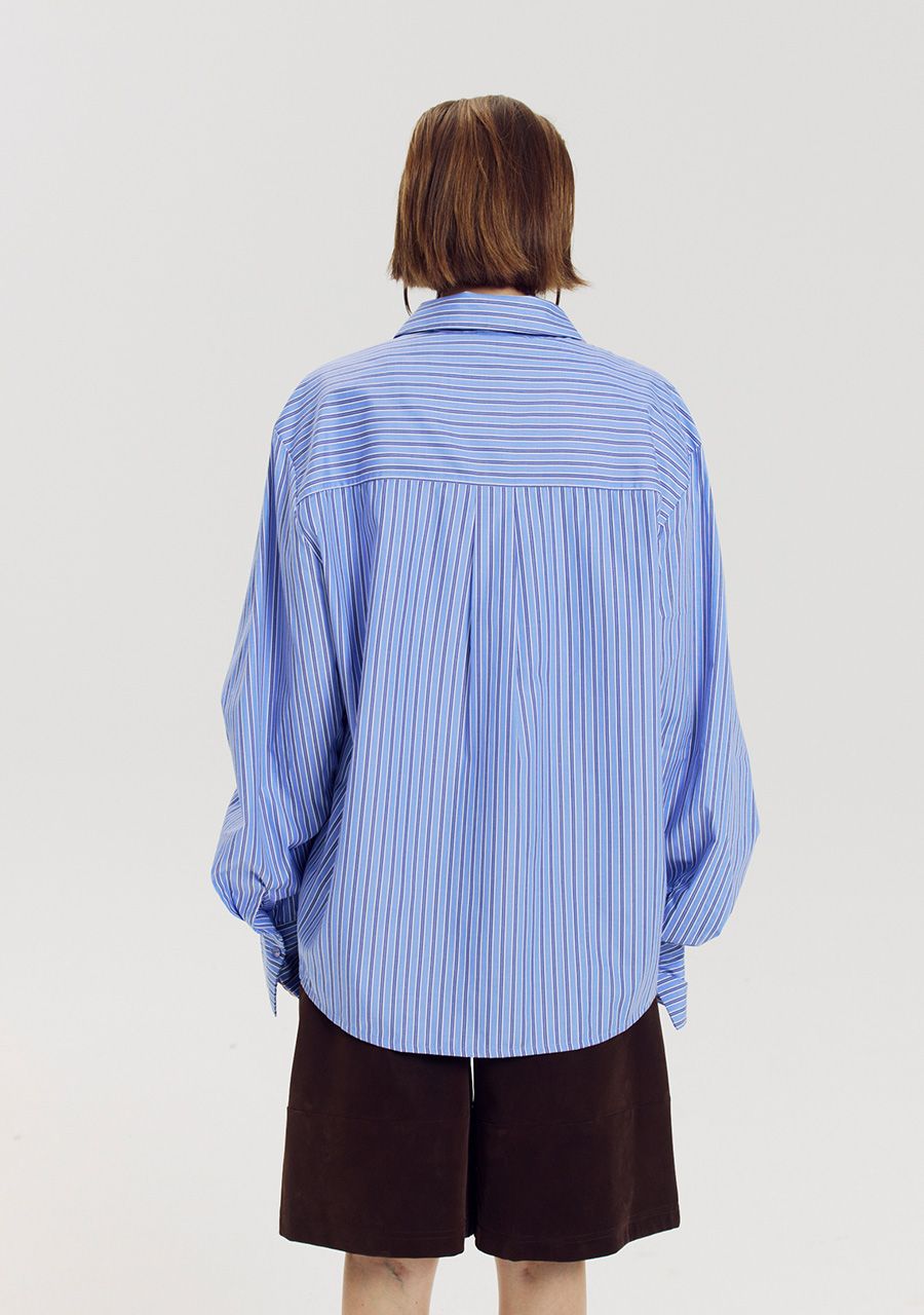 Ted long sleeve stripe blue