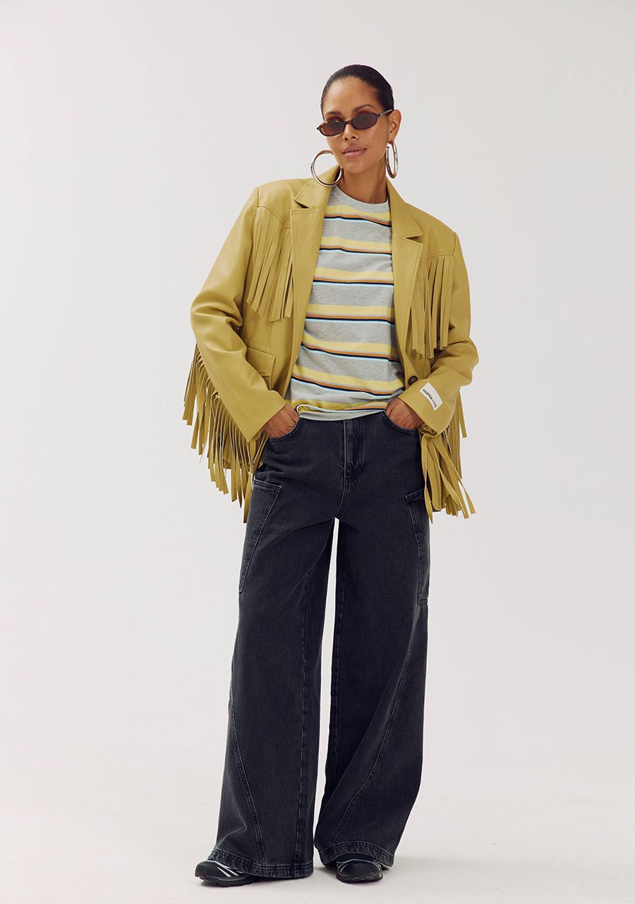 Casey blazer dirty mustard