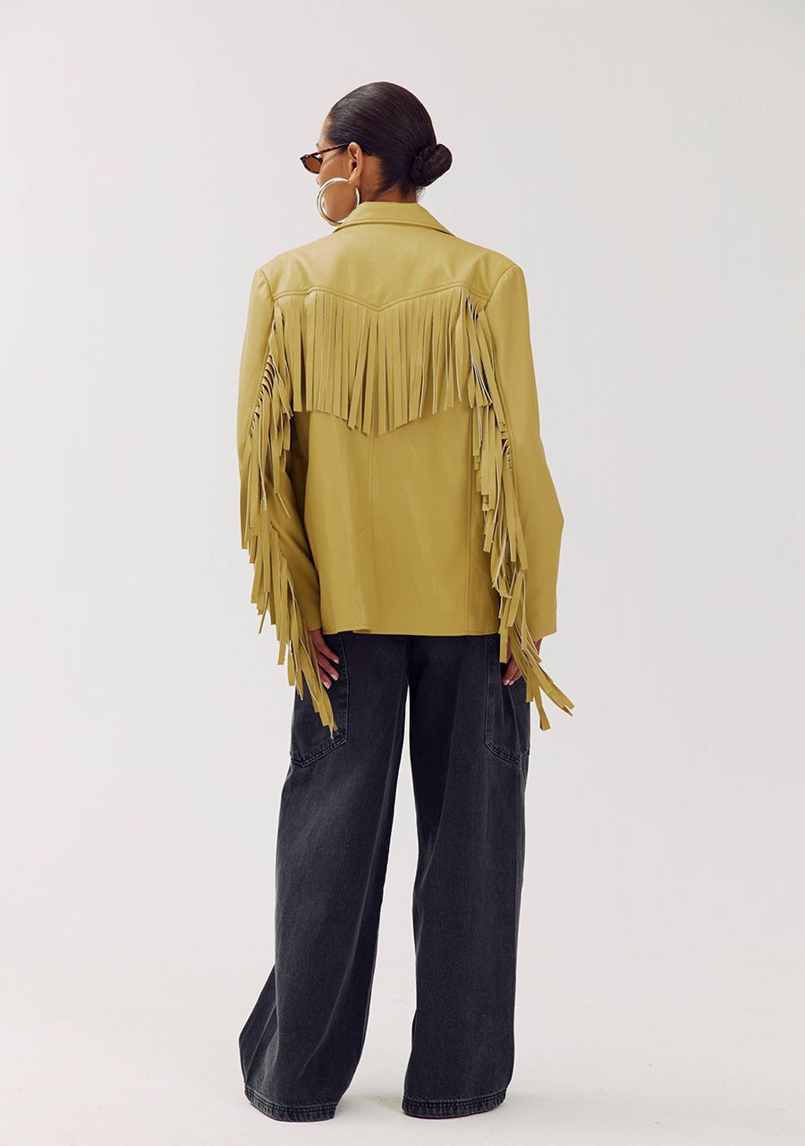 Casey blazer dirty mustard