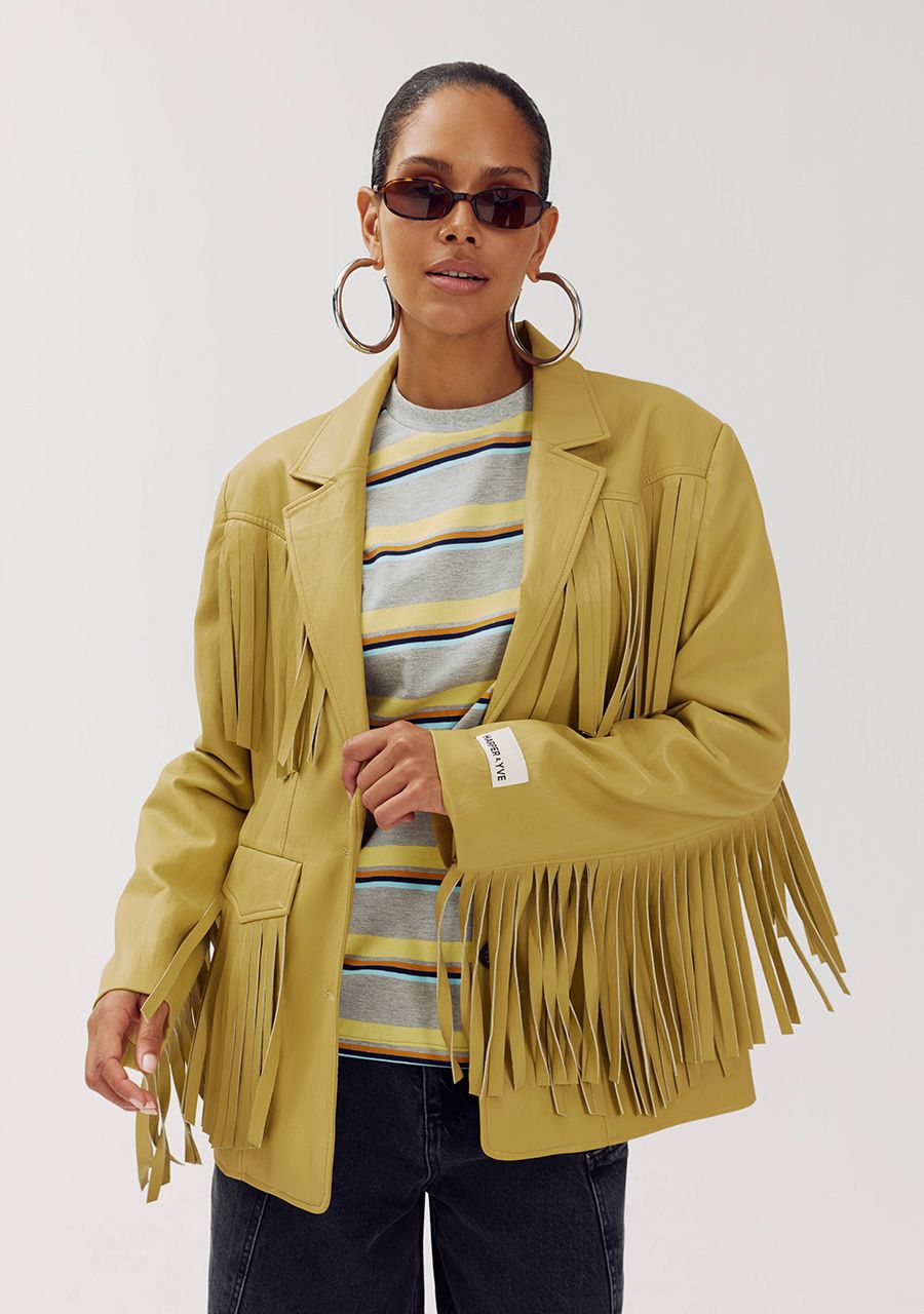 Casey blazer dirty mustard