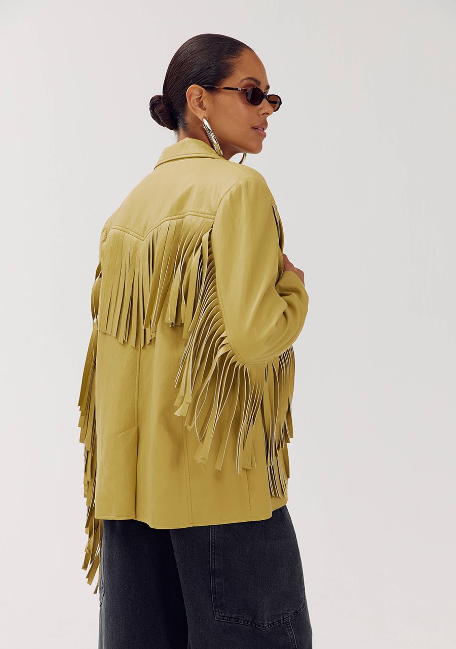 Casey blazer dirty mustard