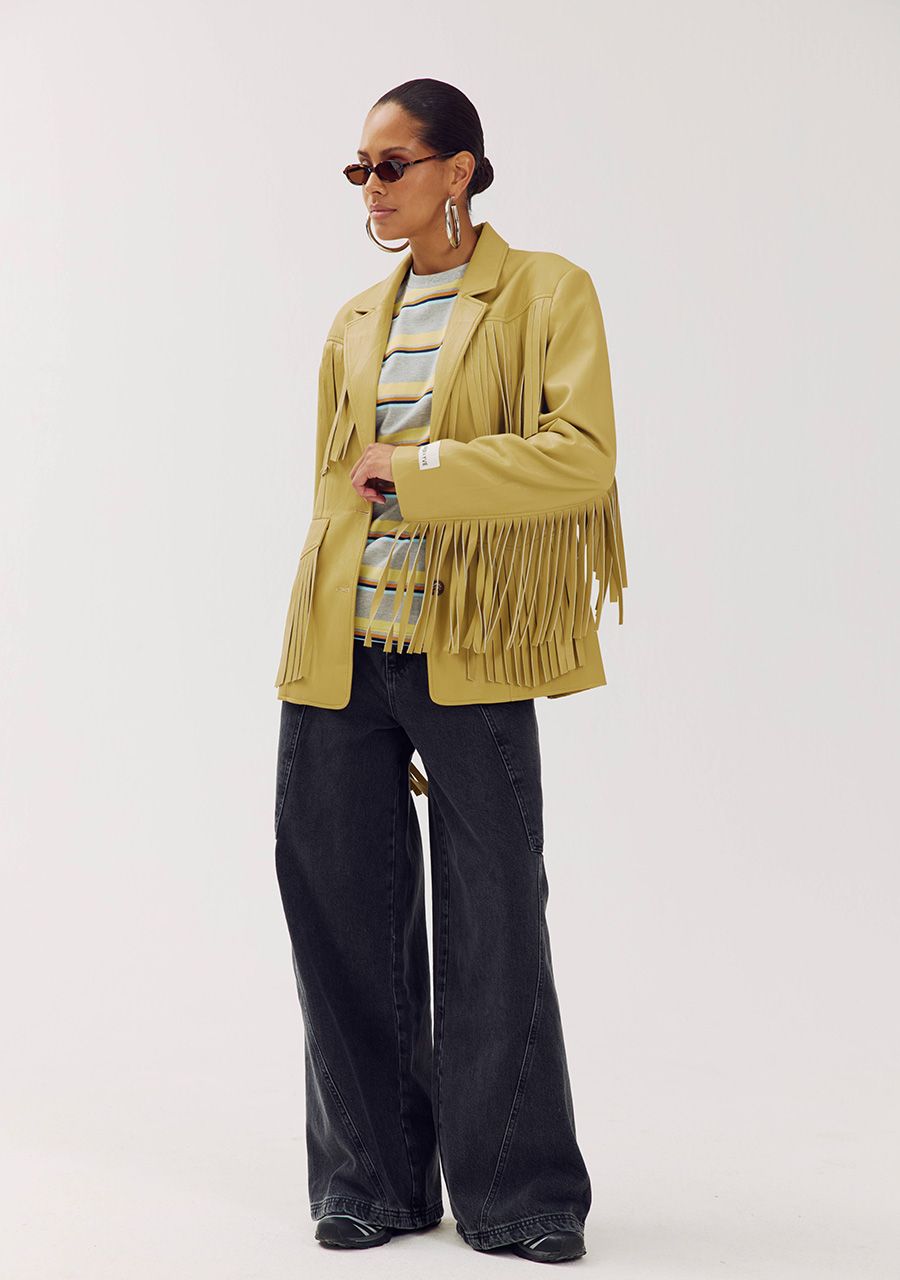 Casey blazer dirty mustard