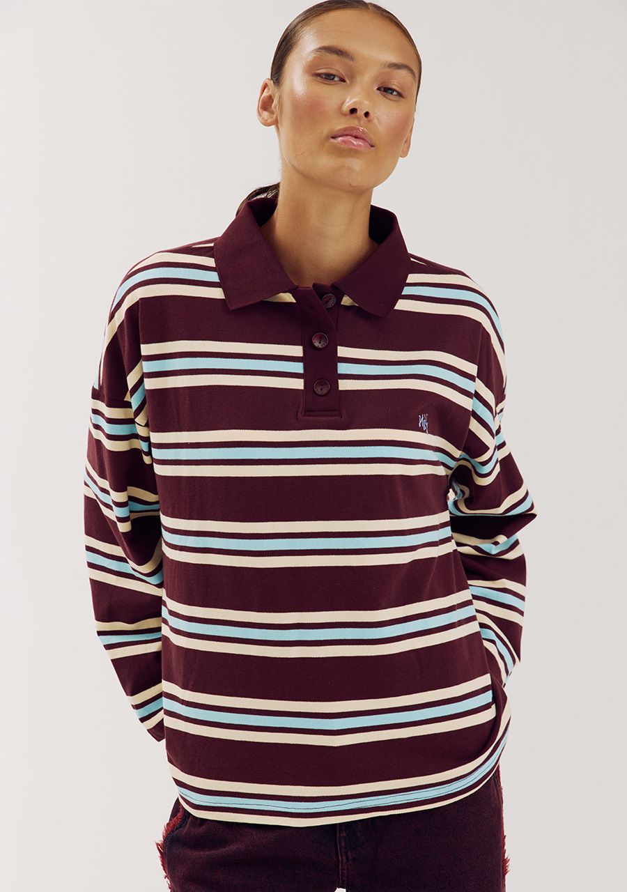 Pollie sweater red stripes