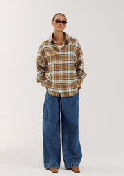 Selena blouse checks
