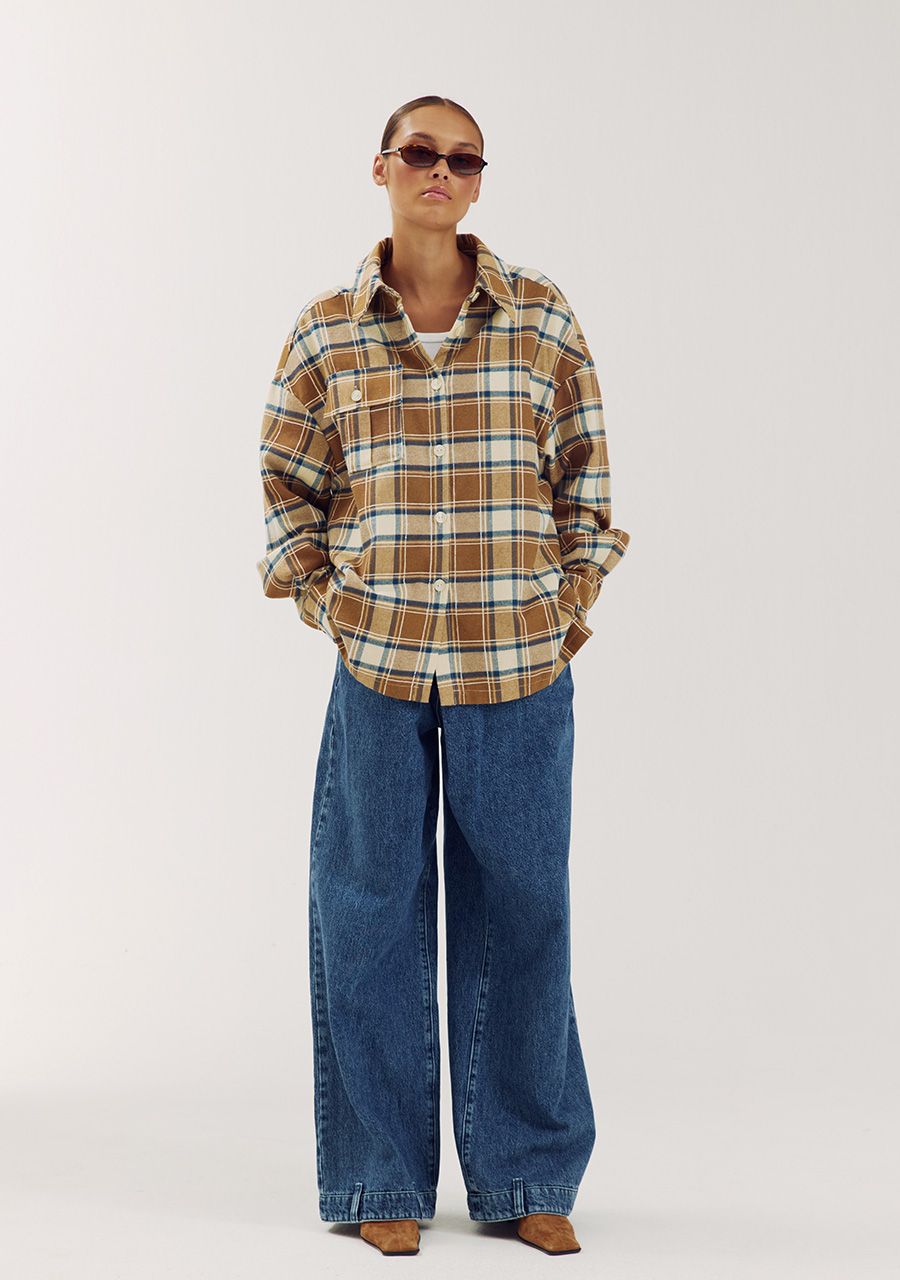 Selena blouse checks